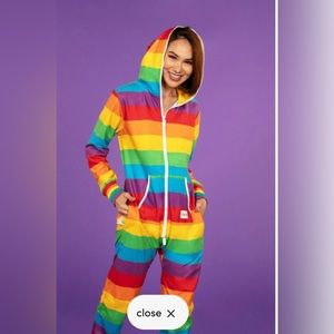 Tipsy Elves rainbow pride onesie